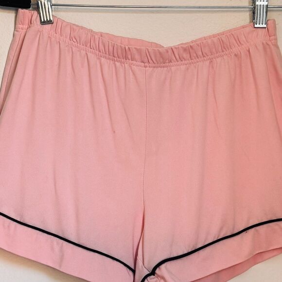 Juicy Couture Pajama Set Womens Medium Pink 2 Piece Sleepwear Studded Logo - Picture 4 of 8